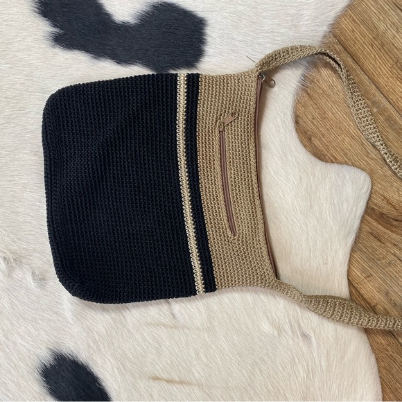 crochet knit shoulder bag - Picture 5 of 6